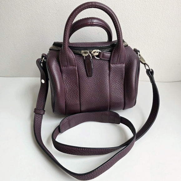 Alexander Wang Mini Rockie Satchel Dark Red - Picture 13 of 16